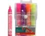 Parrot Glass/Chalkboard Markers Pouch - Pink, Purple, Orange, Yellow