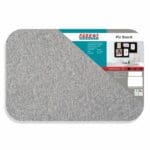 Parrot Adhesive No Frame Pin Board 900 x 600mm Grey