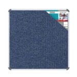 Parrot Bulletin Board Ribbed Aluminium Frame 900 x 900mm Denim