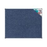 Parrot Bulletin Board Ribbed Aluminium Frame 1500 x 1200mm Denim