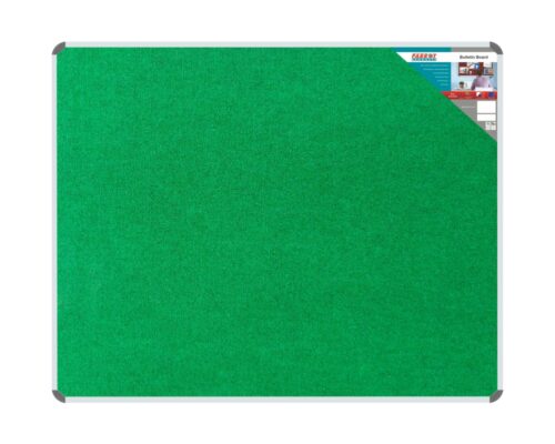 Parrot Bulletin Board Ribbed Aluminium Frame 1500 x 1200mm Palm