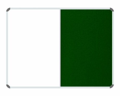 Parrot Non-Magnetic Combination Green Felt Whiteboard 1200 x 900mm