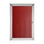 Parrot Hinged Pinning Display Case Burgandy 900 x 600mm