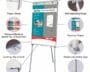 Parrot Standard  1000 x 640mm Non-Magnetic Flipchart