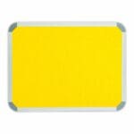 Parrot Info Board Aluminium Frame 600 x 450mm Yellow