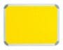 Parrot Info Board Aluminium Frame 600 x 450mm Yellow