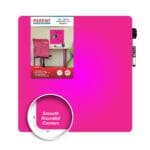 Parrot Magnetic Whiteboard Tile 355 x 355mm Pink