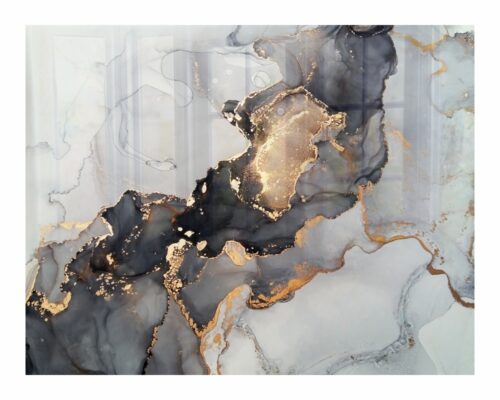 Parrot Decorative Glass Wall Tile Ink Contrast 898 x 700 x 6mm
