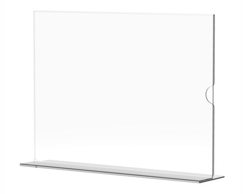 Parrot A5 Landscape Double Sided Acrylic Menu Holder 5 Pack