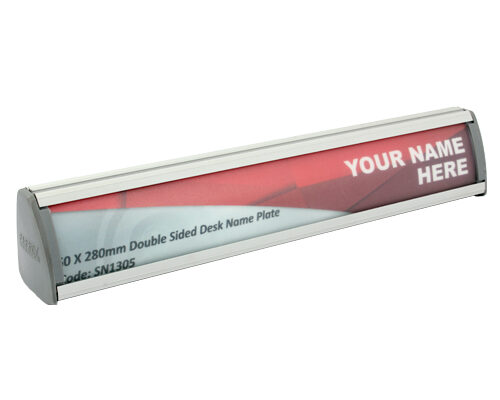Parrot 280 x 50mm Desk Name Plate Sign Frame