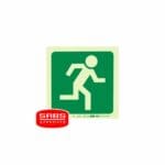 Parrot Photoluminescent 190mm E29 Safety Sign