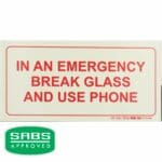 Parrot Photoluminescent 190mm F40 Safety Sign