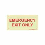 Parrot Photoluminescent F41 190mm Safety Sign