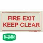 Parrot Photoluminescent 190mm F45 Safety Sign