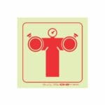 Parrot Photoluminescent 190mm F49 Safety Sign