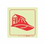 Parrot Photoluminescent 190mm F50 Safety Sign