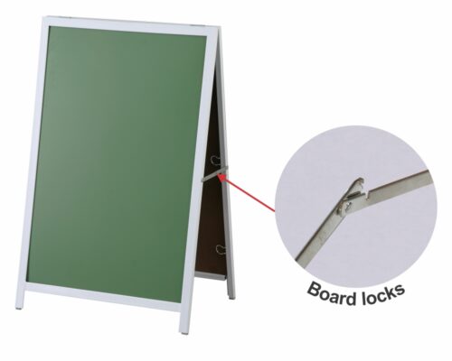 Parrot 900 x 600mm Steel A-Frame Chalk Board