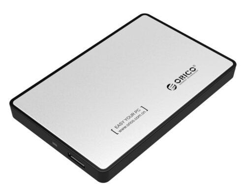 Orico 2.5″ USB3.0 External HDD Enclosure – Silver