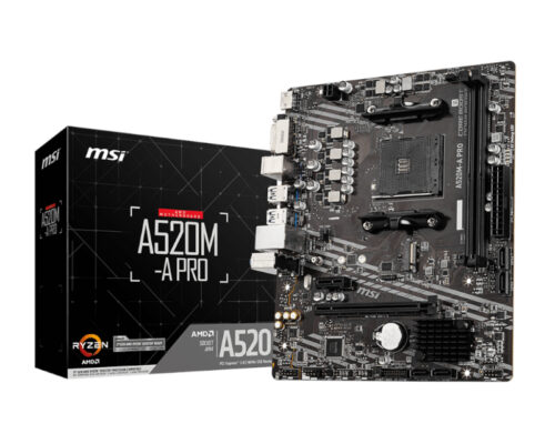 MSI A520m-a Pro AMD AM4 MATX Gaming Motherboard
