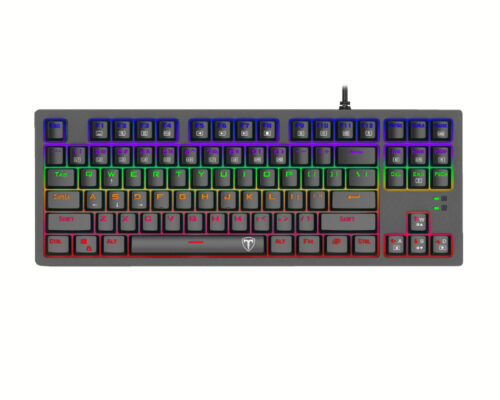 T-Dagger Bali Tenkeyless Rainbow Led Mechanical Gaming Keyboard – Black