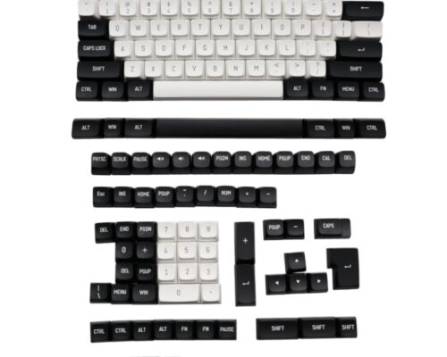 Redragon Keycaps Black And White Pbt Key Set