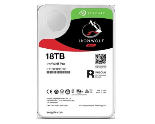Seagate Ironwolf Pro ST18000NT001 18TB 3.5” HDD NAS Drive