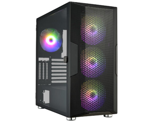 FSP Cut592 E-atx Full Tower Tempered Glass Side Panel – Black