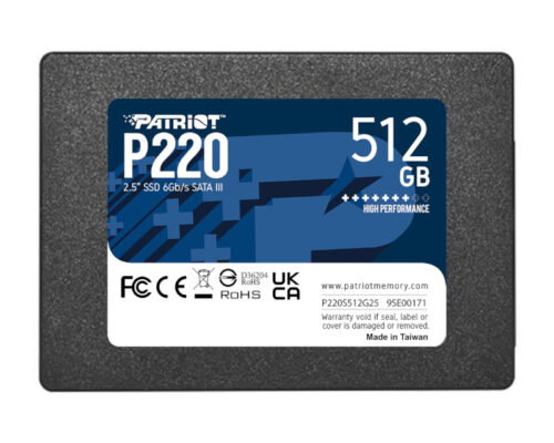 Patriot P220 SSD 2.5″ 512GB