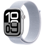 Apple Watch Series 10 42mm | GPS | Cellular | Silver Aluminium Case | Blue Cloud Sport Loop