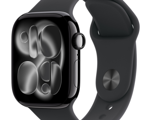 Apple Watch Series 11 GPS 42mm | Jet Black Aluminium Case | S/M Black Sport Band