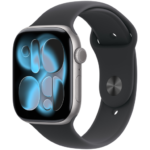 Apple Watch Series 11 GPS 46mm | Space Grey Aluminium Case | S/M Black Sport Band