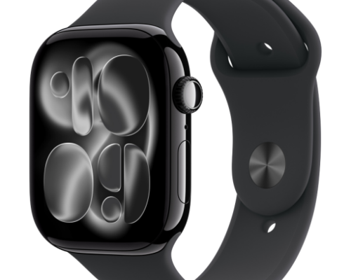 Apple Watch Series 11 GPS 46mm | Jet Black Aluminium Case | M/L Black Sport Band