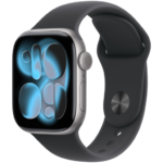 Apple Watch Series 11 42mm | GPS | Cellular | Space Grey Aluminium Case | M/L Black Sport Band