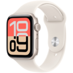 Apple Watch SE 3 44mm | GPS | Cellular | Starlight Aluminium Case | M/L Starlight Sport Band
