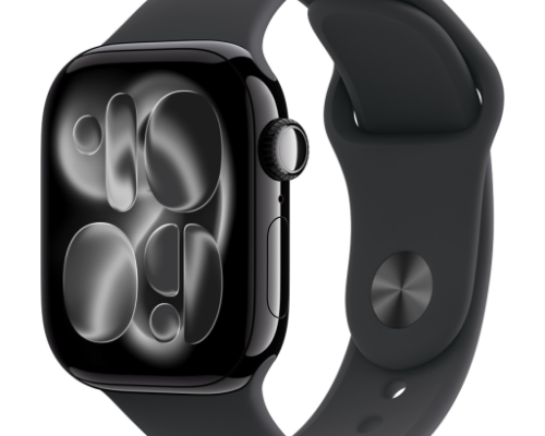 Apple Watch Series 11 42mm | GPS | Cellular | Jet Black Aluminium Case | M/L Black Sport Band