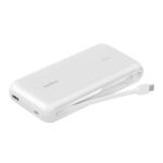 Belkin BoostCharge Power Bank 20K with Integrated Cable White