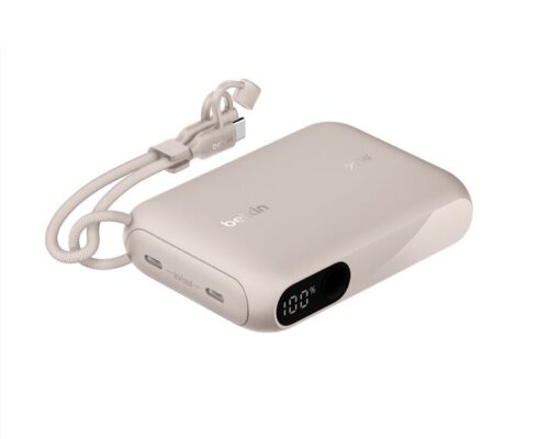 Belkin BoostCharge Power Bank 10K with Display Sand