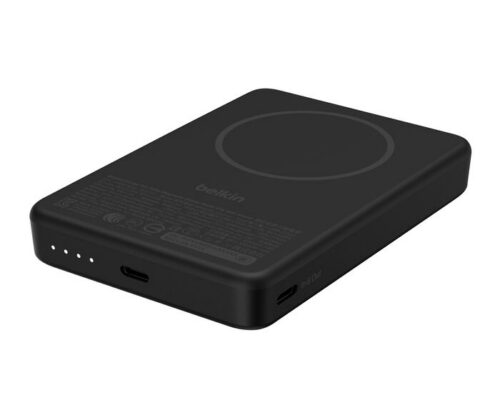 Belkin BoostCharge Slim Magnetic 10K Power Bank with Qi2 Black