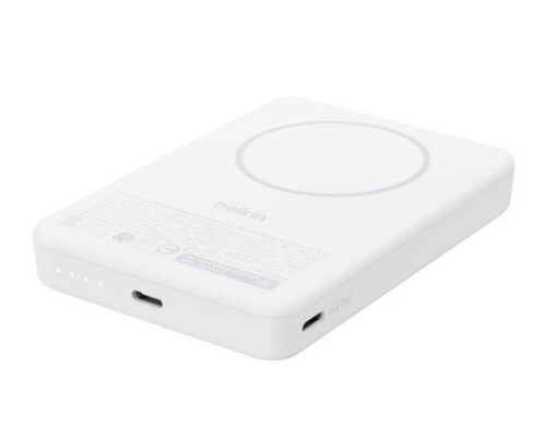 Belkin BoostCharge Slim Magnetic Power Bank 10K with Qi2 White