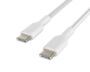 Belkin BoostCharge Braided Cable USB-C 2m White 2 Pack