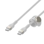 Belkin BoostCharge Pro Flex 60w USB-C Cable 3m White