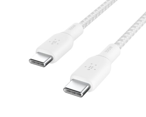 Belkin BoostCharge USB-C Braided Cable 100W 2m White