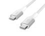 Belkin BoostCharge 240w USB-C Braided Cable 1m White