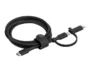 Belkin BoostCharge 2in1 USB-C Braided Cable with Lightning adapter 1.5m Black