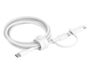 Belkin BoostCharge 2in1 USB-C Braided Cable with Lightning adapter 1.5m
