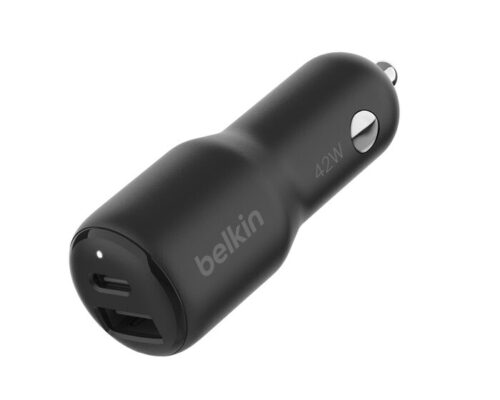 Belkin BoostCharge Dual USB-A & USB-C Car Charger