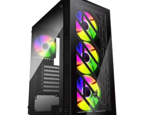FSP CMT192 ATX Gaming Tempered Glass Case – Black
