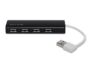 Belkin 4-Port USB 2.0 Ultra-Slim Travel Hub Black