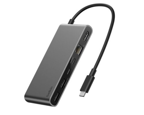 Belkin USB-C 8-IN-1 Multiport Hub 2.5GBE Space Gray