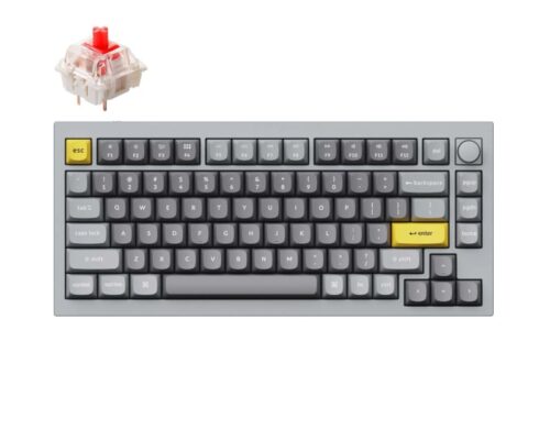 Keychron Q1 Red Pro Switches Aluminium Keyboard – Grey